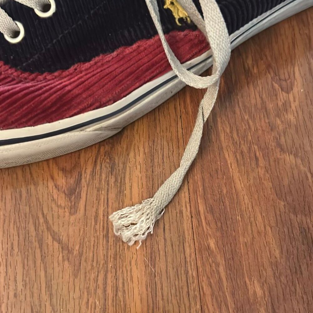 LAUREN Ralph Lauren Jordyn Navy white slip on stretch boat shoes sneakers casual - Picture 7 of 7